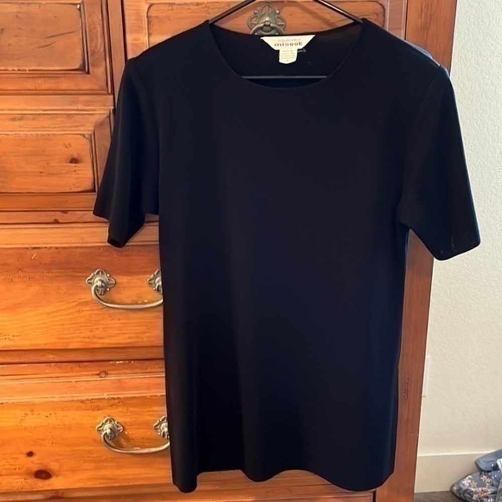 Misook Women’s black dress or tunic size medium EUC